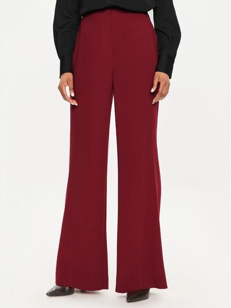 Calvin Klein Spodnie materiałowe K20K207155 Czerwony Wide Leg. Czerwone spodnie materiałowe damskie CALVIN KLEIN, bez wzorów, z materiału. Za 349.99 zł.