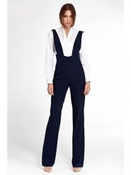 Nife Kombinezon w kolorze granatowym rozmiar: 44. Niebieskie kombinezony damskie Nife, bez wzorów, z tkaniny, bez kołnierzyka, bez ramiączek. Za 166.10 zł.