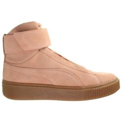 Buty damskie za kostkę sportowe Puma PLATFORM MID OW Wn’s. Brązowe buty sportowe na co dzień damskie Puma, bez wzorów. W wyprzedaży za 159.00 zł.