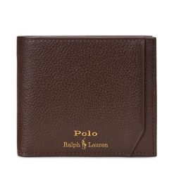 Portfel Polo Ralph Lauren. Brązowe portfele męskie Polo Ralph Lauren, bez wzorów. Za 549.99 zł.