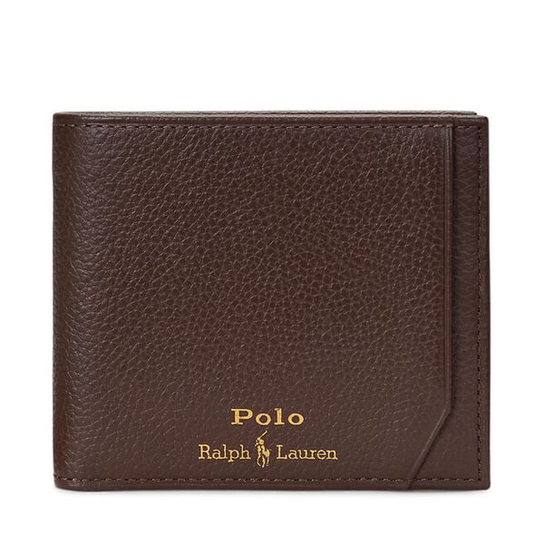 Portfel Polo Ralph Lauren. Brązowe portfele męskie Polo Ralph Lauren, bez wzorów. Za 549.99 zł.