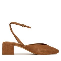 Czółenka Aldo. Brązowe czółenka damskie Aldo, bez wzorów, bez obcasa. Za 459.99 zł.