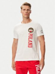 Beverly Hills Polo Club T-Shirt F-SS26M-TS0005 POL Biały Regular Fit. Białe koszulki polo męskie Beverly Hills Polo Club, m, bez wzorów, z bawełny, bez ramiączek. Za 189.99 zł.