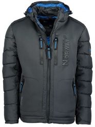 Geographical Norway Kurtka pikowana "Beachwood" w kolorze szarym rozmiar: 4XL. Szare kurtki męskie Geographical Norway, xl, z aplikacjami, ze skóry, bez kaptura. Za 215.21 zł.