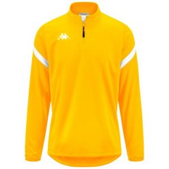 Bluza dresowa 1/2 zip Kappa Dolvole. Białe bluzy bez kaptura męskie Kappa, z dresówki. Za 207.50 zł.