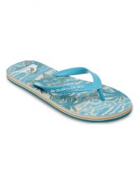 Klapki dla Mężczyzn MOLOKAI ART Niebieski. Niebieskie klapki i japonki męskie Quiksilver, z gumy. Za 66.49 zł.