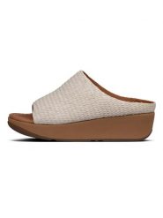 Fitflop Klapki w kolorze beżowym na koturnie rozmiar: 41. Brązowe klapki damskie FitFlop, bez wzorów, bez obcasa, na koturnie. Za 259.49 zł.