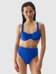 4F Góra od bikini damska - kobaltowa S. Niebieskie bikini damskie 4f, bez wzorów. W wyprzedaży za 39.99 zł.