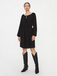 Vero Moda Sukienka codzienna 10302545 Czarny Regular Fit. Czarne sukienki damskie Vero Moda, na co dzień, xs, bez wzorów, z syntetyku, bez kołnierzyka, bez ramiączek, proste. Za 99.99 zł.
