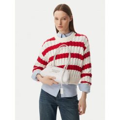Torebka Tommy Jeans. Białe torebki klasyczne damskie Tommy Jeans, bez wzorów, z jeansu, bez dodatków. Za 449.99 zł.