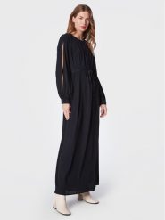 Peserico Sukienka koktajlowa E02361A Granatowy Regular Fit. Niebieskie sukienki damskie Peserico, bez wzorów, z jedwabiu, wizytowe, bez kołnierzyka, bez ramiączek. Za 2,109.00 zł.