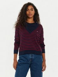 Tommy Jeans Sweter Essential DW0DW18670 Kolorowy Regular Fit. Swetry klasyczne damskie Tommy Jeans, xs, z bawełny, bez kołnierzyka. Za 229.99 zł.