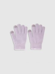 4F Rękawiczki dzianinowe Touch Screen dziecięce - fioletowe L/XL. Fioletowe rękawiczki dziecięce 4f, z dzianiny, bez ramiączek. Za 39.99 zł.