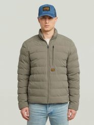G-Star Kurtka pikowana w kolorze szarobrązowym rozmiar: S. Brązowe kurtki męskie G-Star, s, bez wzorów, retro, bez kaptura. Za 204.95 zł.