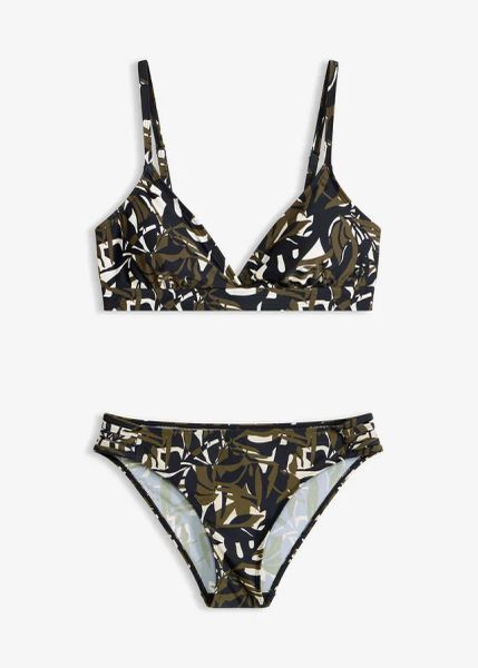 Bikini ze skrzyżowanymi ramiączkami (2 części). Białe bikini damskie bonprix, bez wzorów. Za 114.99 zł.