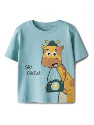 NAME IT T-Shirt Helge 13238145 Błękitny Regular Fit. Niebieskie t-shirty chłopięce Name it, bez wzorów, z bawełny, bez ramiączek. Za 39.99 zł.