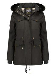 Geographical Norway Parka "Celeste" w kolorze czarnym rozmiar: S. Czarne parki damskie Geographical Norway, s, bez wzorów. Za 197.63 zł.