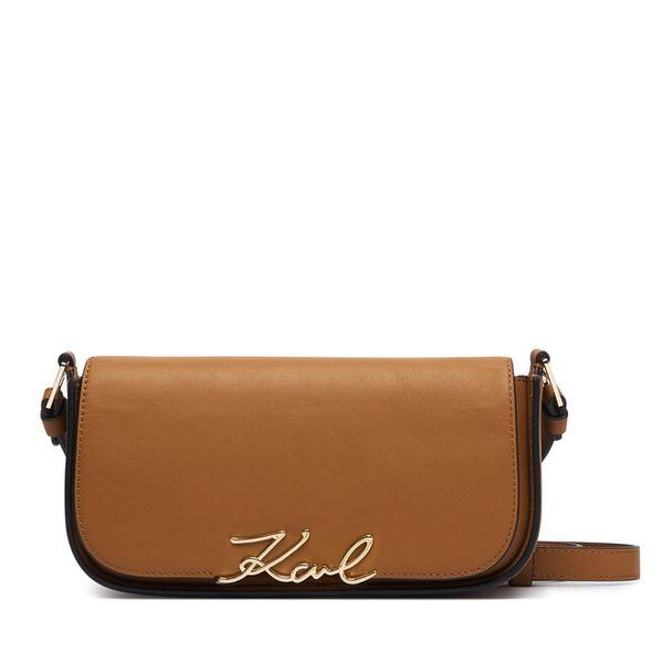 Torebka KARL LAGERFELD. Brązowe listonoszki damskie Karl Lagerfeld, bez wzorów, bez dodatków. Za 1,099.00 zł.
