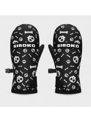 Siroko Rękawiczki funkcyjne "Spook" w kolorze biało-czarnym rozmiar: 152. Czarne rękawiczki dziecięce SIROKO, z polaru, bez ramiączek. Za 122.96 zł.
