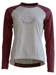 Zimtstern Koszulka kolarska "Pure Flowz" w kolorze szaro-czerwonym rozmiar: S. Czerwone bluzki sportowe damskie Zimtstern, s, bez wzorów, z materiału, bez ramiączek. Za 153.34 zł.