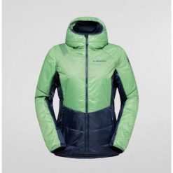 Kurtka ocieplana damska La Sportiva Mythic Primaloft Jacket. Zielone kurtki damskie La Sportiva, bez wzorów, bez kaptura. Za 960.69 zł.