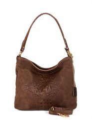 Anna Morellini Skórzana torebka "Linda" w kolorze brązowym - 29 x 24 x 8 cm rozmiar: onesize. Brązowe torebki klasyczne damskie Anna Morellini, bez wzorów, z materiału, bez dodatków. Za 275.40 zł.