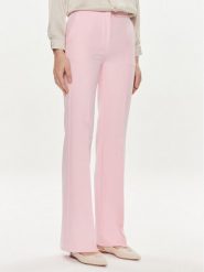 Maryley Spodnie materiałowe 24EB587/43OR Różowy Wide Leg. Czerwone spodnie materiałowe damskie Maryley, bez wzorów, z materiału. Za 149.99 zł.