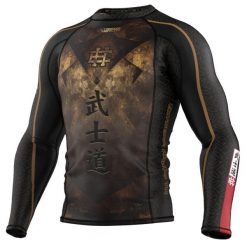Koszulka sportowa męska Rashguard do MMA EXTREME HOBBY BUSHIDO. Czarne bielizna termoaktywna męska EXTREME HOBBY, m, bez wzorów, z bawełny. Za 209.00 zł.