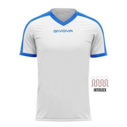 Koszulka piłkarska dla dorosłych Givova Revolution Interlock. Białe bluzki damskie Givova, xs, bez wzorów, bez kołnierzyka. Za 32.50 zł.