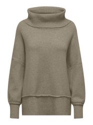 ONLY Sweter w kolorze szarobrązowym rozmiar: S. Brązowe golfy damskie Only, s, bez wzorów, ze splotem, bez ramiączek. Za 65.85 zł.