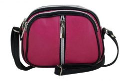 Listonoszka fuksja BARBERINI'S skórzana 03-14. Czerwone shopper bag damskie Barberinis, bez wzorów, ze skóry, na ramię, bez dodatków. Za 169.99 zł.