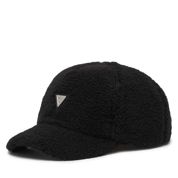 Czapka z daszkiem Guess. Czarne czapki z daszkiem damskie Guess, z aplikacjami. Za 134.99 zł.