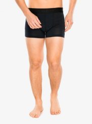 Bokserki termoaktywne męskie Sensor Merino Cordura Boxers. Czarne bokserki męskie Sensor, bez wzorów, ze skóry. Za 159.49 zł.