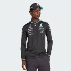 Koszulka Mercedes - Amg Petronas Formula One Team Driver Authentic Long Sleeve. Białe koszulki męskie z długim rękawem Adidas, m, z materiału. Za 549.00 zł.