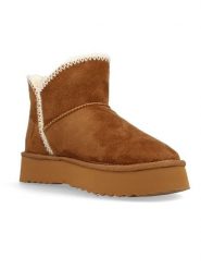 Wrangler Botki zimowe "Elsa" w kolorze jasnobrązowym rozmiar: 40. Brązowe botki damskie Wrangler, na zimę, bez obcasa, na platformie, bez zapięcia. Za 198.10 zł.