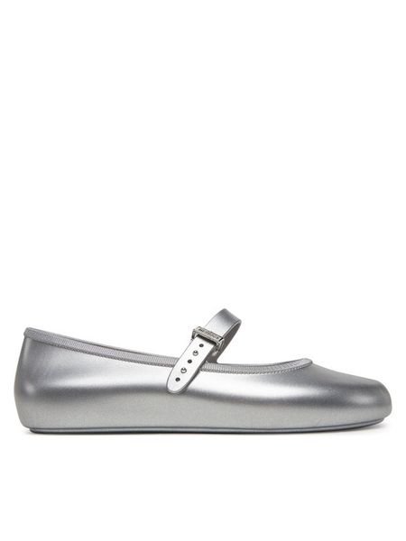 Melissa Baleriny Melissa Soft Ballerina Ad M 35785 Srebrny. Szare baleriny damskie Melissa, bez wzorów, z tworzywa sztucznego, bez obcasa. Za 179.99 zł.