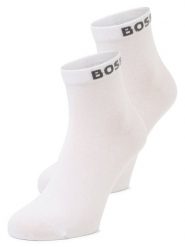 BOSS Skarpety w 2-paku Mężczyźni biały, 39-42. Białe skarpetki męskie Boss, bez wzorów, z bawełny. Za 64.95 zł.