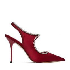 Szpilki Eva Minge. Czerwone szpilki Eva Minge, bez wzorów, bez obcasa. Za 429.99 zł.