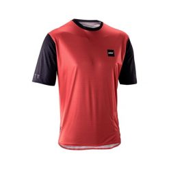 Koszulka rowerowa męska Leatt MTB Trail 3.0. Czerwone t-shirty sportowe męskie LEATT, m, bez ramiączek, rowerowe. Za 179.99 zł.
