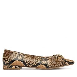 Baleriny HÖGL. Brązowe baleriny damskie HÖGL, bez wzorów, bez obcasa. Za 759.99 zł.