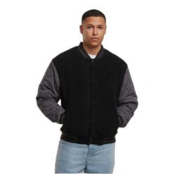 Kurtka Urban Classics Teddy. Czarne kurtki męskie Urban Classics, l, bez wzorów, bez kaptura. Za 336.00 zł.