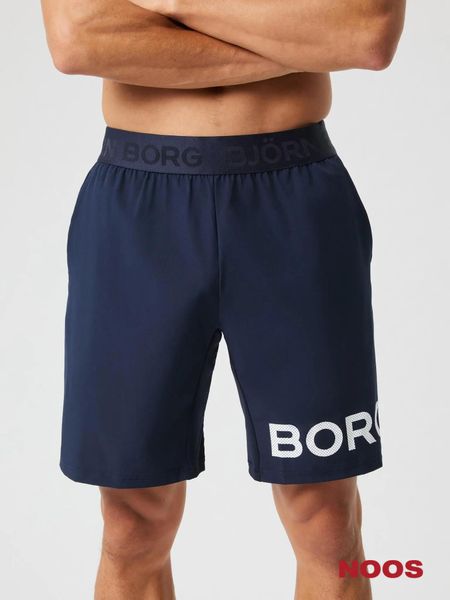 Bjorn_borg BORG 9" SHORTS z recyklingowanego poliestru - NIGHT SKY. Niebieskie szorty męskie Björn Borg, bez wzorów, sportowe. Za 247.00 zł.