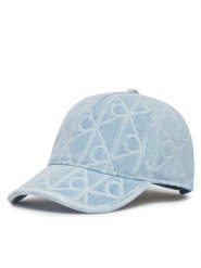 Calvin Klein Czapka z daszkiem Aop Jacquard Denim Bb Cap LV04F5069G Niebieski. Niebieskie czapki z daszkiem damskie CALVIN KLEIN, bez wzorów, z bawełny. Za 209.99 zł.