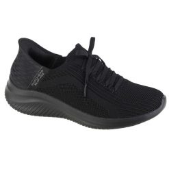 Buty sportowe Sneakersy damskie, Skechers Ultra Flex 3.0 Brilliant Slip-ins. Czarne buty sportowe na co dzień damskie Skechers, bez wzorów, trekkingowe. Za 349.99 zł.