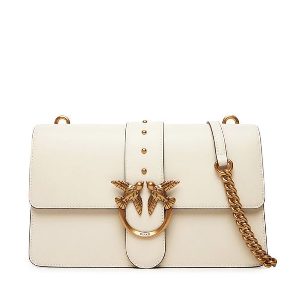 Torebka PINKO. Białe listonoszki damskie Pinko, bez wzorów, bez dodatków. Za 919.99 zł.