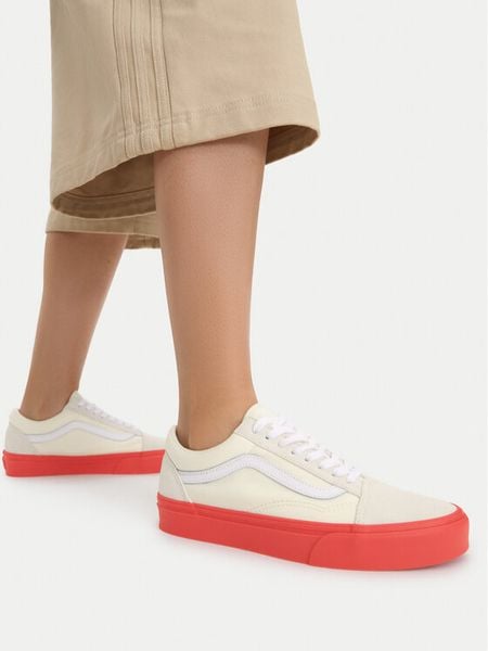Vans Tenisówki Old Skool VN000D6WAEF1 Żółty jasny. Żółte trampki i tenisówki damskie Vans, bez wzorów, z materiału. Za 274.99 zł.
