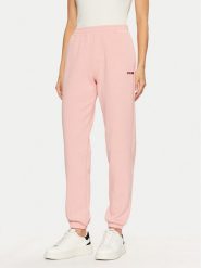 Guess Spodnie dresowe V5RB02 KCLD1 Różowy Regular Fit. Czerwone spodnie dresowe damskie Guess, l, z aplikacjami, z bawełny. Za 179.99 zł.