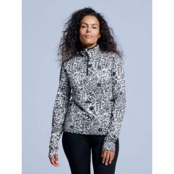 Bluza narciarska - Damska - Cabin Life - Biały/czarny. Białe bluzy bez kaptura damskie POEDERBAAS, xs, z elastanu. W wyprzedaży za 242.82 zł.