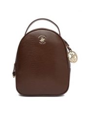 Beverly Hills Polo Club Plecak CEO-BHPC-W-06-A23 Brązowy. Brązowe plecaki damskie Beverly Hills Polo Club, bez wzorów, ze skóry. Za 179.99 zł.