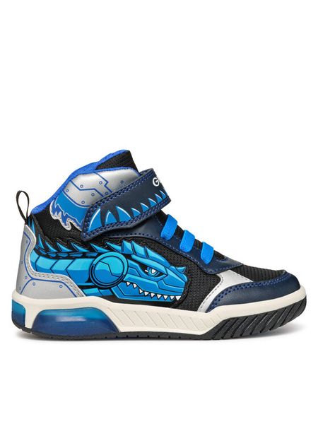 Geox Sneakersy J Inek Boy J469CA 011BC CF4N4 M Granatowy. Niebieskie buty sportowe chłopięce Geox, ze skóry, bez zapięcia. Za 179.99 zł.